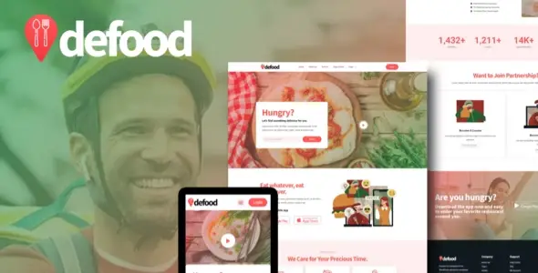 DeFood – Food Delivery Elementor Template Kit